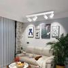 JOYINLED 1/3/4 Heads LED Track Light Fixture GU10 Track Lighting Wall Lamp Rail Spotlight Kitchen Clothing Store Ceiling Light