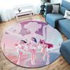 Kpopdemonhunters Runder Teppich, Teppich für Wohnzimmer, Schlafzimmer, Sofa, Spielzimmer Dekor, Rutschfeste Fußmatte