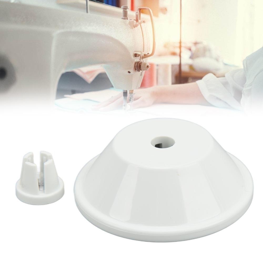 2pcs Sewing Machine White Spool Caps Durable Heavy Machine Thread Plug Thread Wheel Cover Auxiliary Replacement