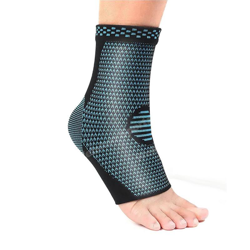 Sport Ankle Brace Support Sleeve Compression Socks Stabilizer Wrap Heel Reinforcement for Plantar Fasciitis 1-2Pcs