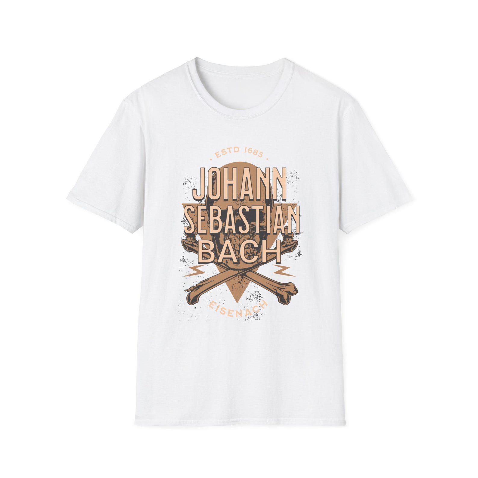 Johann Sebastian Bach Tee: Classical Music Composer T-Shirt S