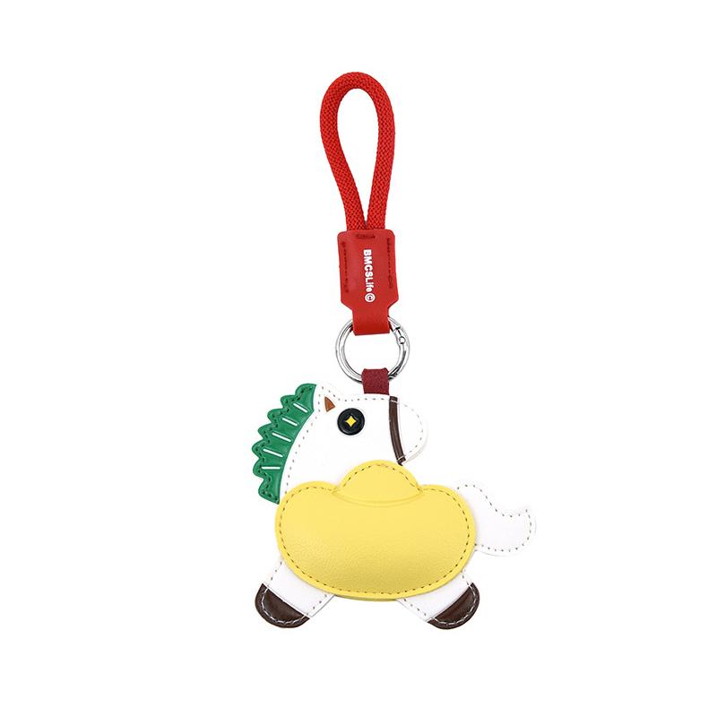 Horse Leather Keychain- Horse Bag Charm For Handbags, Car Keys, Purse, Backpack-Meaning: Will Soon Have Money