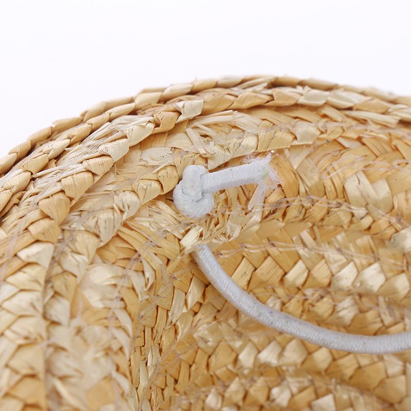 Mini Pet Dogs Straw Hat Sombrero Cat Sun Hat Beach Party Straw Hats Dogs Hat