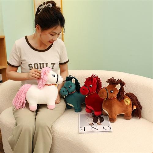 2026 Year Of The Horse Mascot Doll Zodiac Horse Doll Plush Fuma Doll Company Annual Meeting Gifts New Year