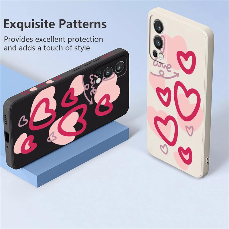 Pattern Phone Case For OnePlus 1+ Nord 2 CE2 Lite 3 ACE 2V One Plus 9 Pro 8T 7 6 Silicone Liquid Silicone Cover Coque