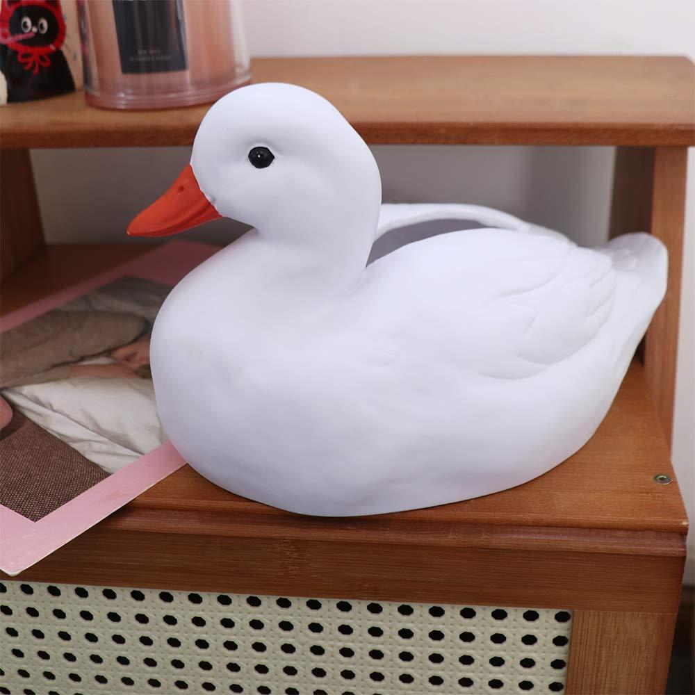 Hollow Bottom Cartoon Napkin Holder Water-proof Duck Shaped Tissue Dispenser Tabletop Decoration