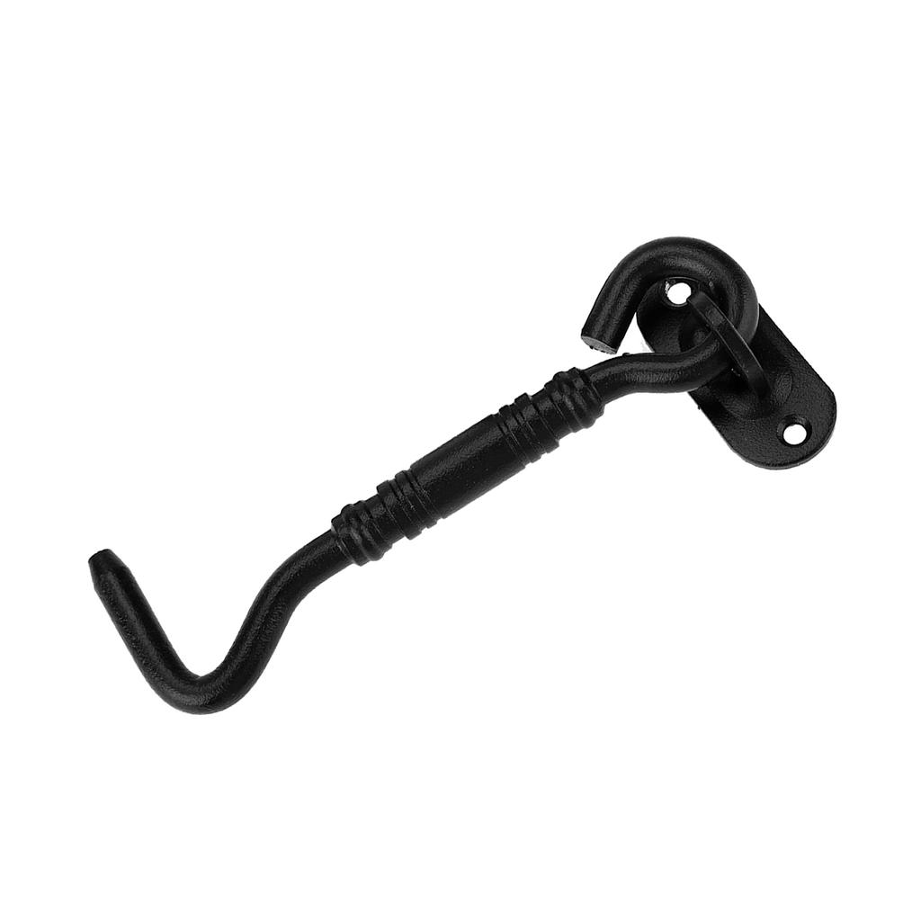 Schwarze Farbe 201 Edelstahl Kabinenhaken und Ösenverschluss für Schuppentor Tür Fenster