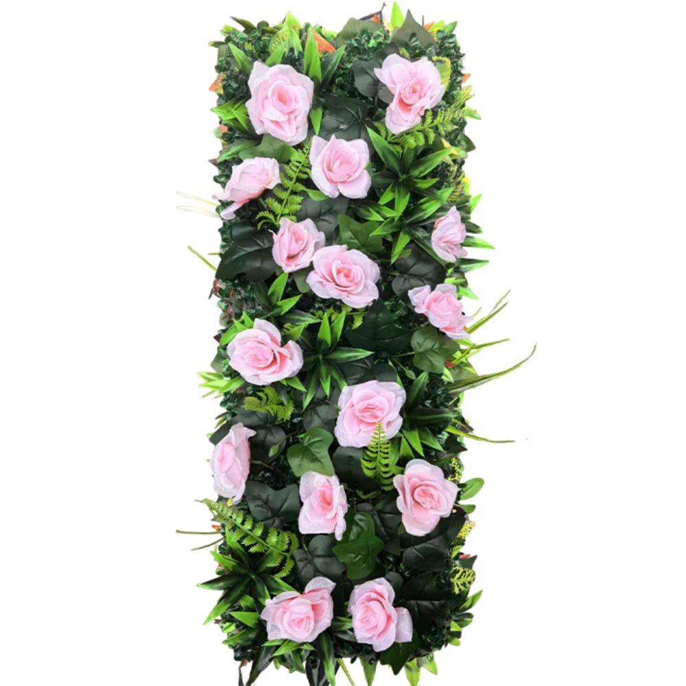 Flower Artificial Eucalyptus Carpet UV Protection Artificial Fern Grass Privacy Screen