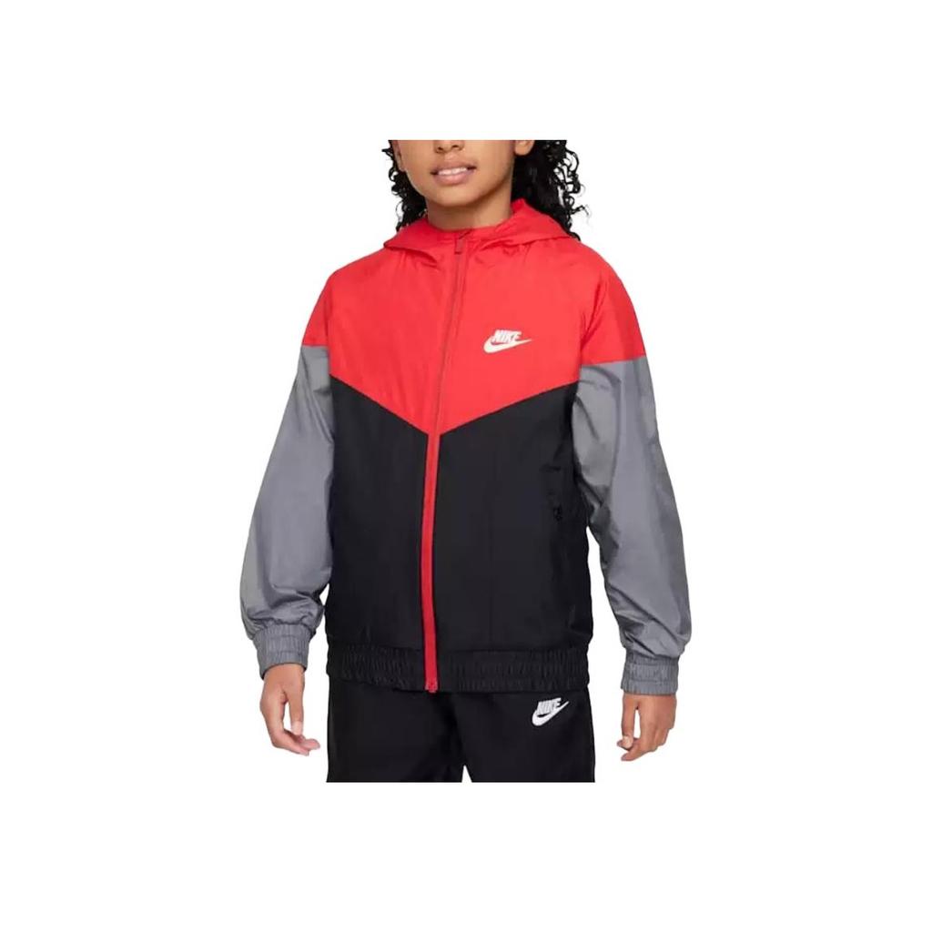 Nike Jacket Hooded Zipper Comfortable Long Sleeve Unisex Jackets Red Black HJ2534-657