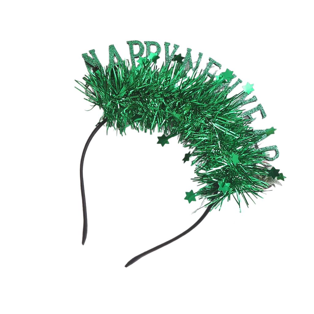 New Year Party Cool Costume Headband Christmas Headwear Photo Props Tinsel Karaoke Party Headwear Cosplay Accessories
