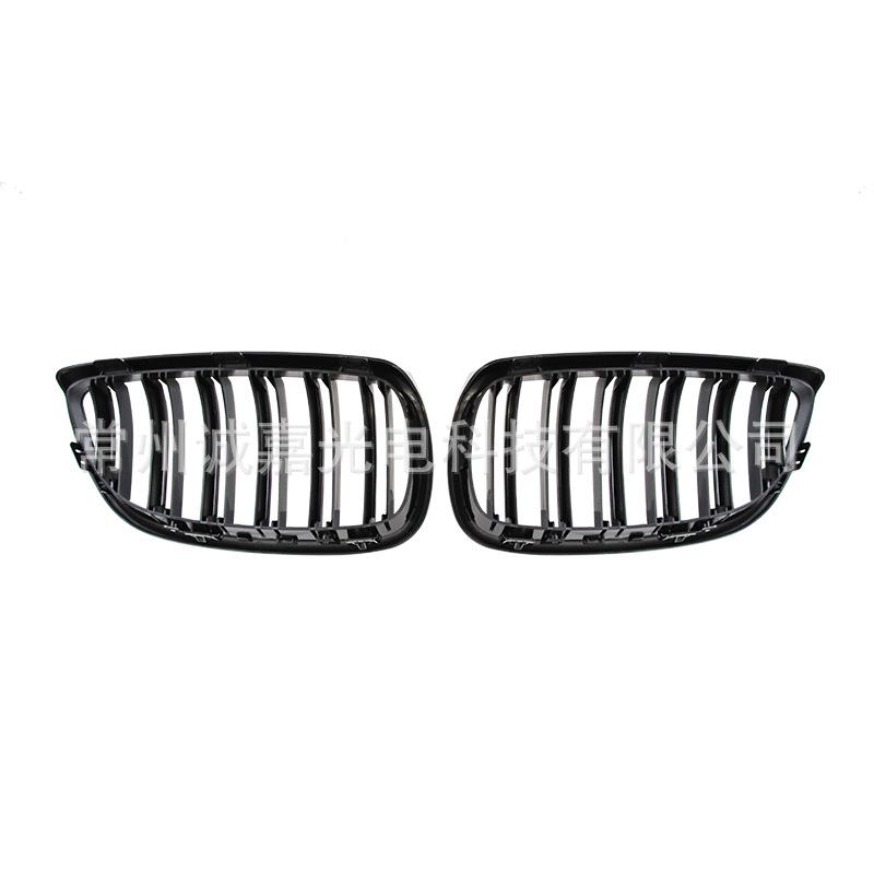 Compatible with BMW 3 Series Coupe E92 E93 Early M3 Front Grille - Gloss or Matte Black Double-Line Design