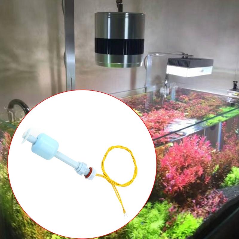 Plastový PP spínač hladiny ryb pro nádrž Senzor hladiny kapalné vody 10mm Automatický senzor regulátoru hladiny Modrý a žlutý