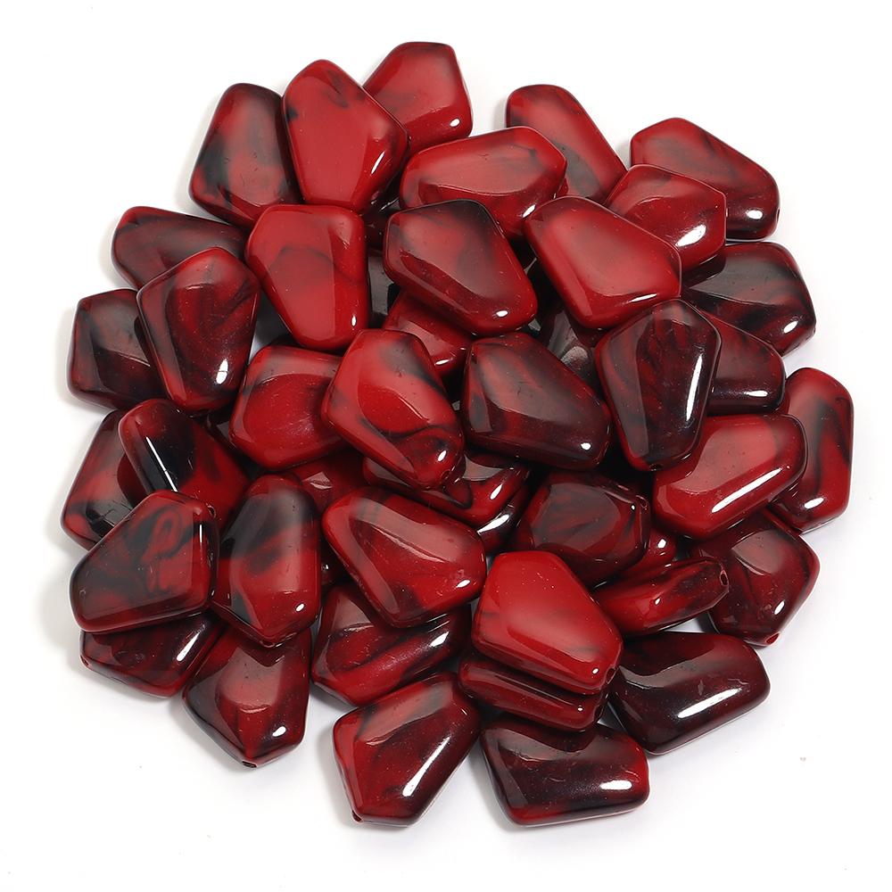 20pcs 25x18mm Irregular Acrylic Beads Colorful Cloud Loose Spacer Beads For DIY Jewelry Making Bracelets Necklace Accessories