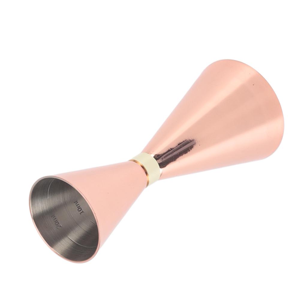 Jigger Stainless Steel 30mm to 60mm Elegant Flexible Jigger Cone for Cocktail Bartending Copper