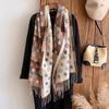 New Brand National Style Cashmere Scarf Winter Women Shawls Warm Blanket Wraps Female Foulard Bandana Thick Scarves