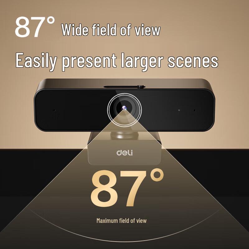 Deli 1080P HD USB Webcam with Microphone - MM101 Series