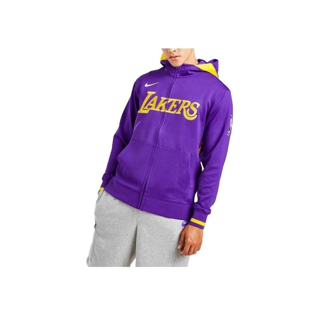 Nike Felpa con cappuccio e zip con stampa logo NBA a maniche lunghe da uomo viola DR2084-504