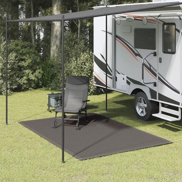 Camping Mat - vidaXL - 250 X 200 Cm - Waterproof - Grey - 2 Places