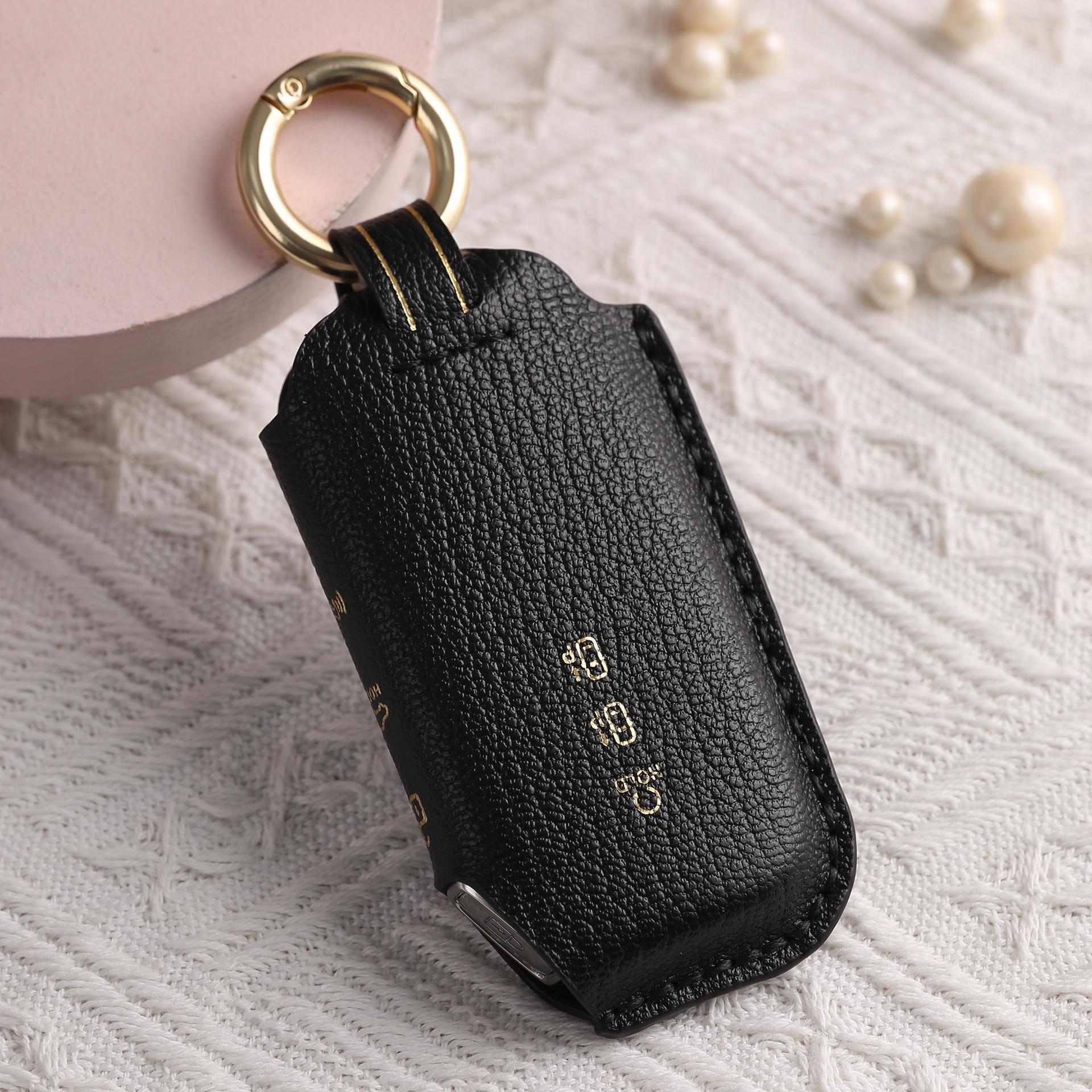 

Индивидуальный набор ключей для Kia/KIA KN Solanto Jiahua, кожаный чехол ручной работы для бизнес-автомобиля, сумка с пряжкой чёрный