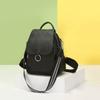 Zency New Fashion Damen Rucksack 100% Echtes Leder Winter Beige Täglich Casual Reisetasche Klassischer Schwarzer Schulranzen Rucksack
