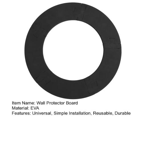 Skjøte dartplate veggbeskytterring høy styrke, avtagbar enkel installasjon Vegg surround dart ryggplate svart ring