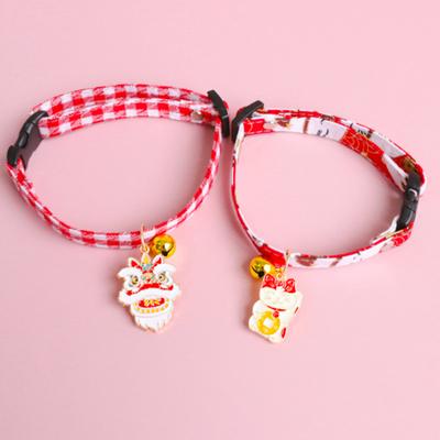Pet Collar Festive Breathable Pet Supplies Japanese Style Lucky Cat Puppy Collars