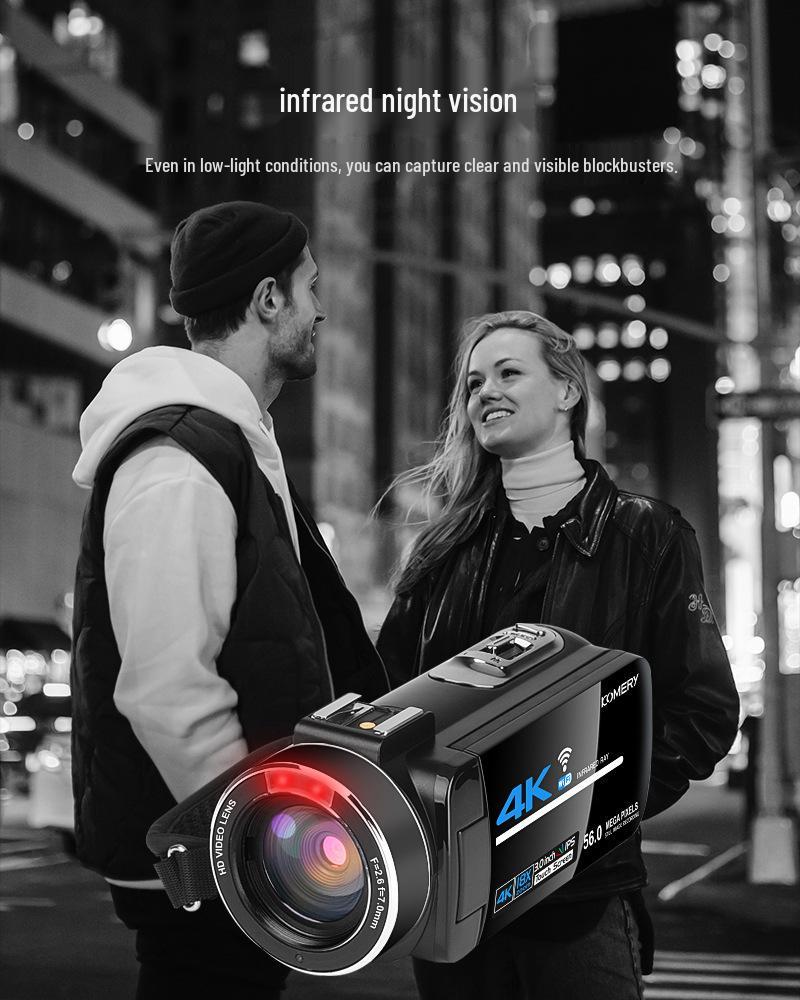4K 56MP WiFi Digital Camcorder for Weddings & Live Broadcasts