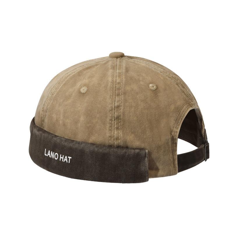 Yuppi hat men's autumn and winter beanie landlord hat washed retro casual personality melon fur hat women