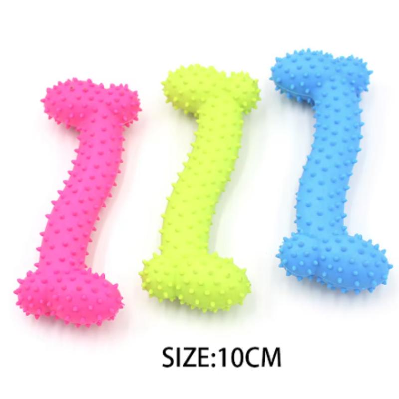 Zabawka do żucia dla zwierząt domowych Miękka guma Odporna na gryzienie Kształt kości Zabawki do żucia do szlifowania zębów dla małych psów Trening Artykuły dla zwierząt