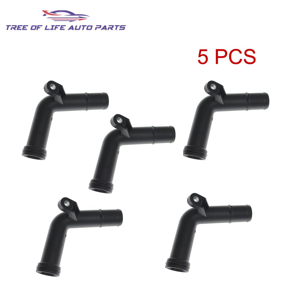 1/2/5/10x Water Hose Pipe Flange For DACIA Logan Sandero I II 1.0 1.2 16V 2006+ 7700111985 7700869863 8200702752 7700 111 985