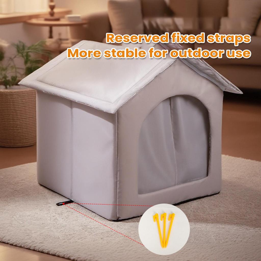 Katzenhaus Groß Wasserdichtes Bett Außenkatzenhaus Winterunterschlupf Für Kaltes Wetter Kätzchen Welpe Kleiner Mittlerer Hund Haustier Tier Innen