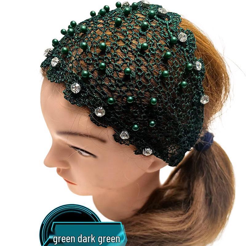 Wide-Brimmed Hollow Headband with Beads, Douyin Celebrity Style, Conceals White Hair, Versatile Headdress/Headscarf