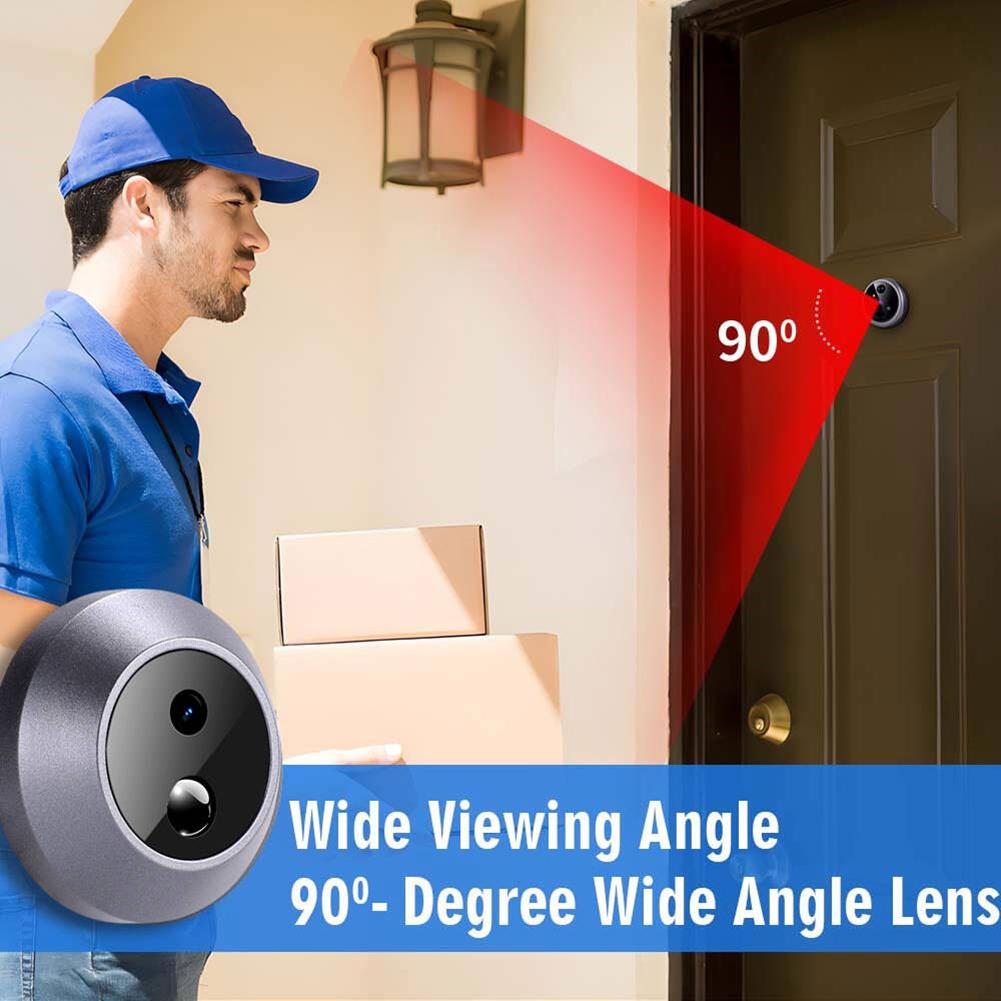 Mini Night Vision Digital Peephole Smart Wireless Door Viewer Camera PIR Motion Detection Digital Door Viewer 2000mAh Eye Viewer