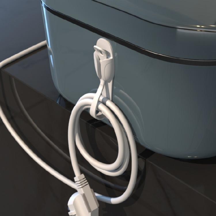 1Pair Cable Management Cord Organizers Clip Silicone Selfs Adhesive for Desktop USB Charging Cable Power Cord