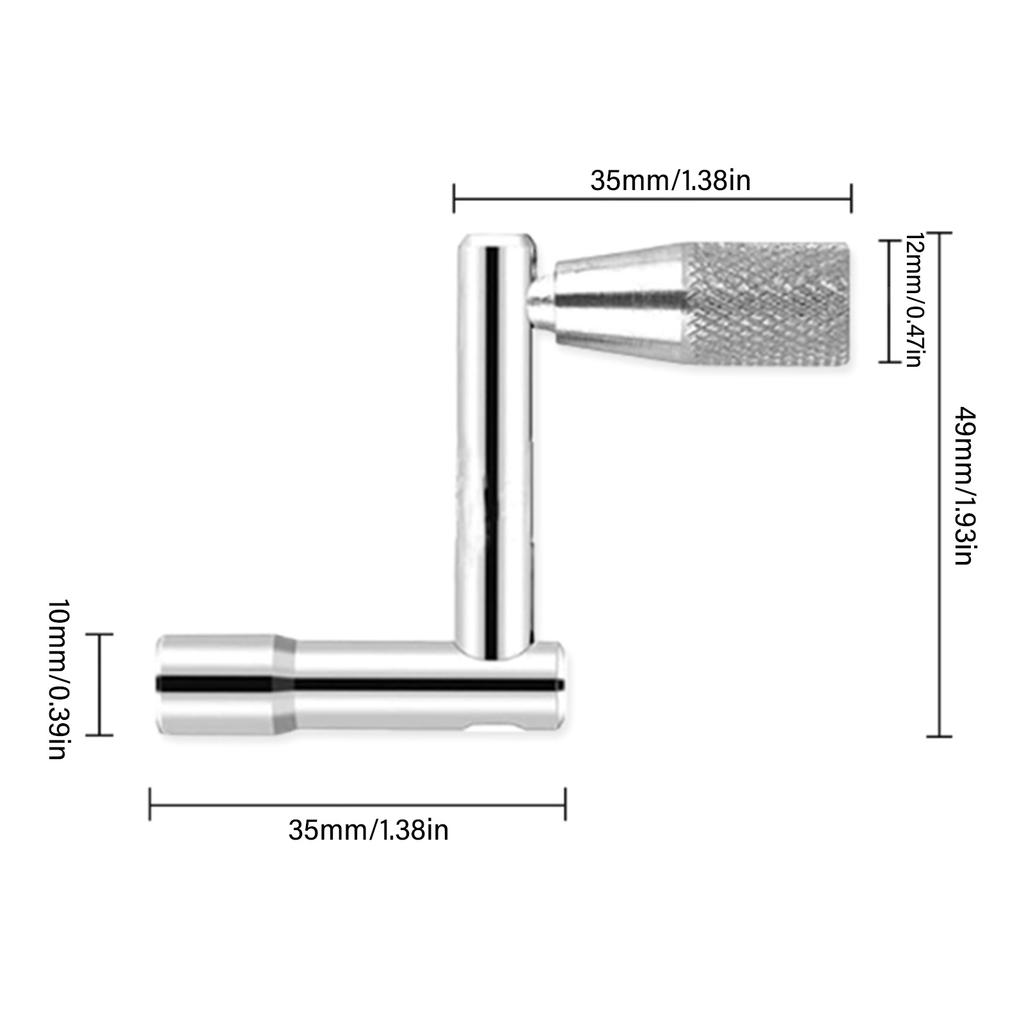 Swivel Drum Tuning Key Fine Craftsmanship Z Shape Tuning Drum Wrench for Marching Drums for Square Screw Snare Drums