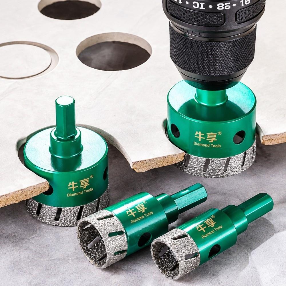 Dry Cutting Diamond Hole Cutter Triangular Shank Stone Hole Saw Hole Saw Slate Cutting