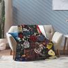 Korns Rock Band Music Flannel Throw Blanket Heavy Metal for Bedding Throws Knitted Blanket Outdoor Warm Multifunction