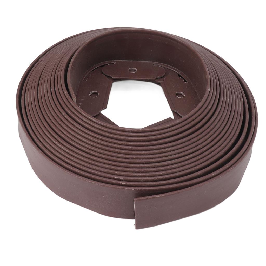 Landscape Edging Kit PE L Shaped Easy Deformation No Dig Landscape Edging Kit for Landscaping Brown
