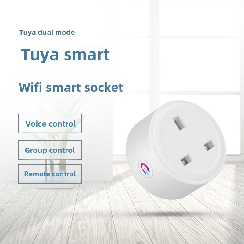 

Розумна Wi-Fi розетка Tuya, Британський стандарт, сумісна з Alexa, 16A, дистанційне керування, таймер, автоматизація розумного дому.