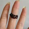 Kpop Gothic Y2K Kpop Irregular Punk Vintage Heart Star Cross Ring For Women Men Party Grunge 90s EMO Jewelry Accessories Gift