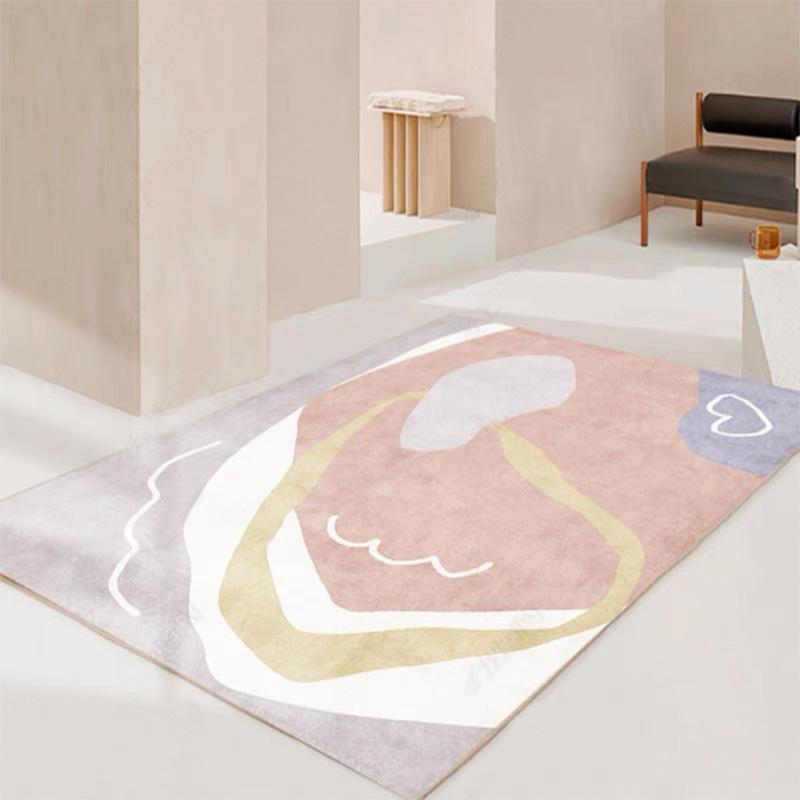 Non-Slip Loop Pile Carpet for Living Room, Bedroom, and Entrance