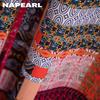 1PC NAPEARL Bohemian Style Patchwork Printed Country Style Semi Blackout Curtain for Small Windows Kitchen Bedroom Living RoomBalcony Home Decor