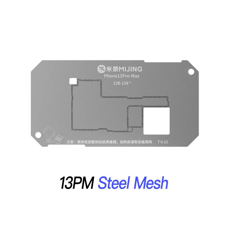 Mijing Z20 Pro Reballing Stencil Fixture Kits for iPhone X-17 Pro Max Motherboard Middle Frame Planting Tin Platform Hand Tools