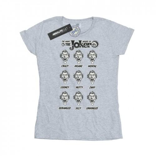 

DC Comics Womens/Ladies The Joker The Many Moods Of The Joker Cotton T-Shirt білий