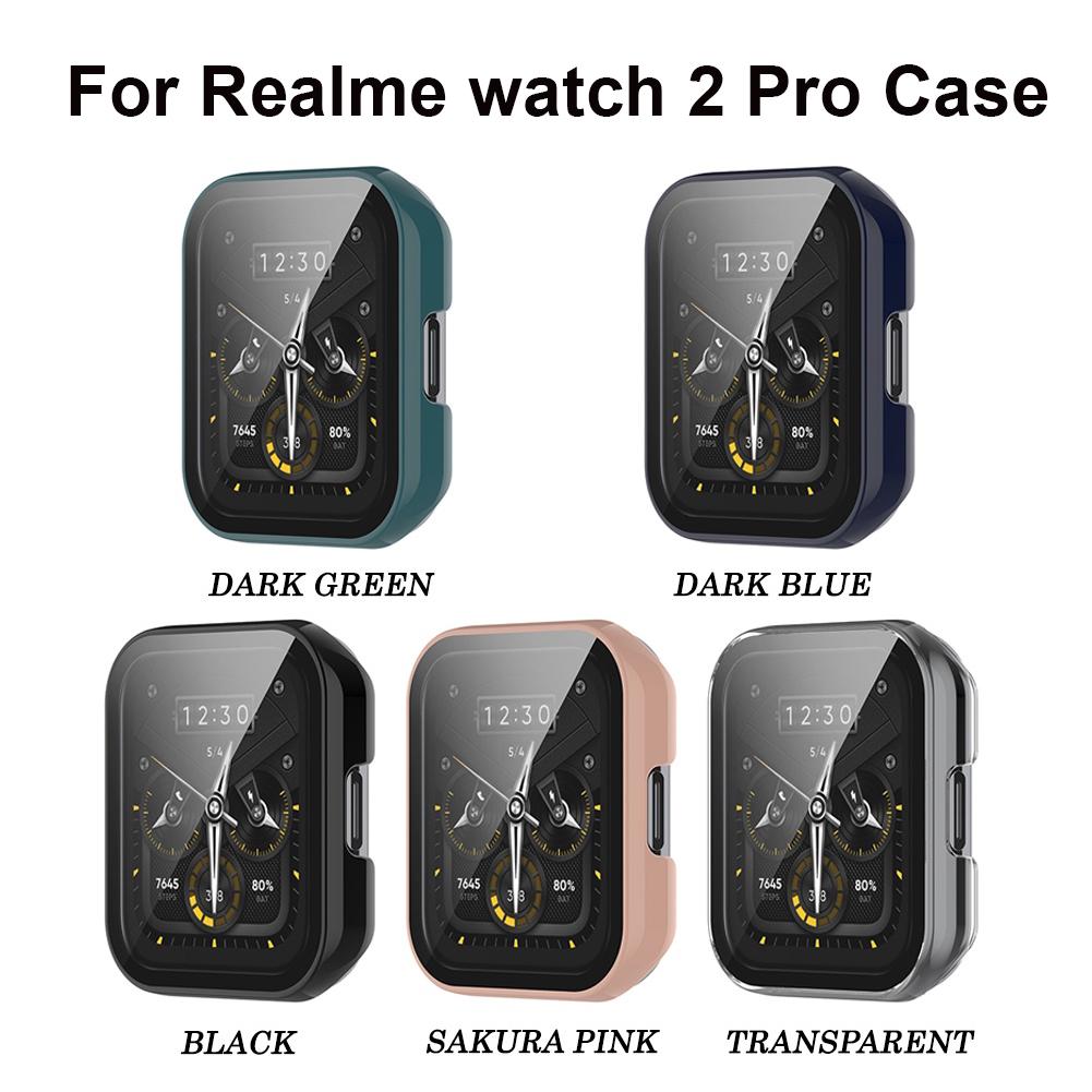 

Полное покрытие Закаленное стекло Ударопрочный чехол для ПК для часов Realme 2/2 Pro