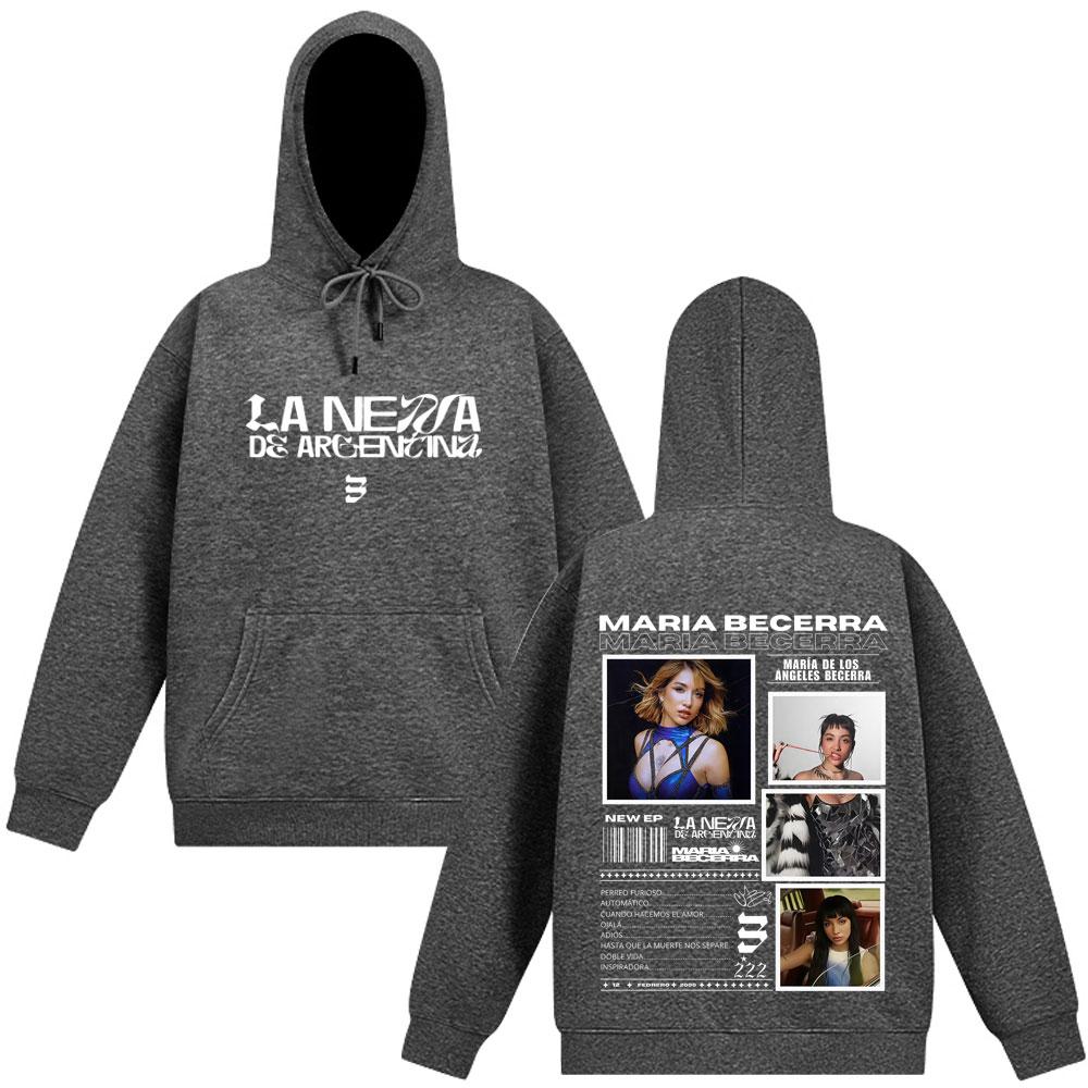 Singer Maria Becerra La Nena Album  Tour Print Hoodie Men Women Fashion Clothing Pullover Winter Loose Fan Gift Sweatshirt