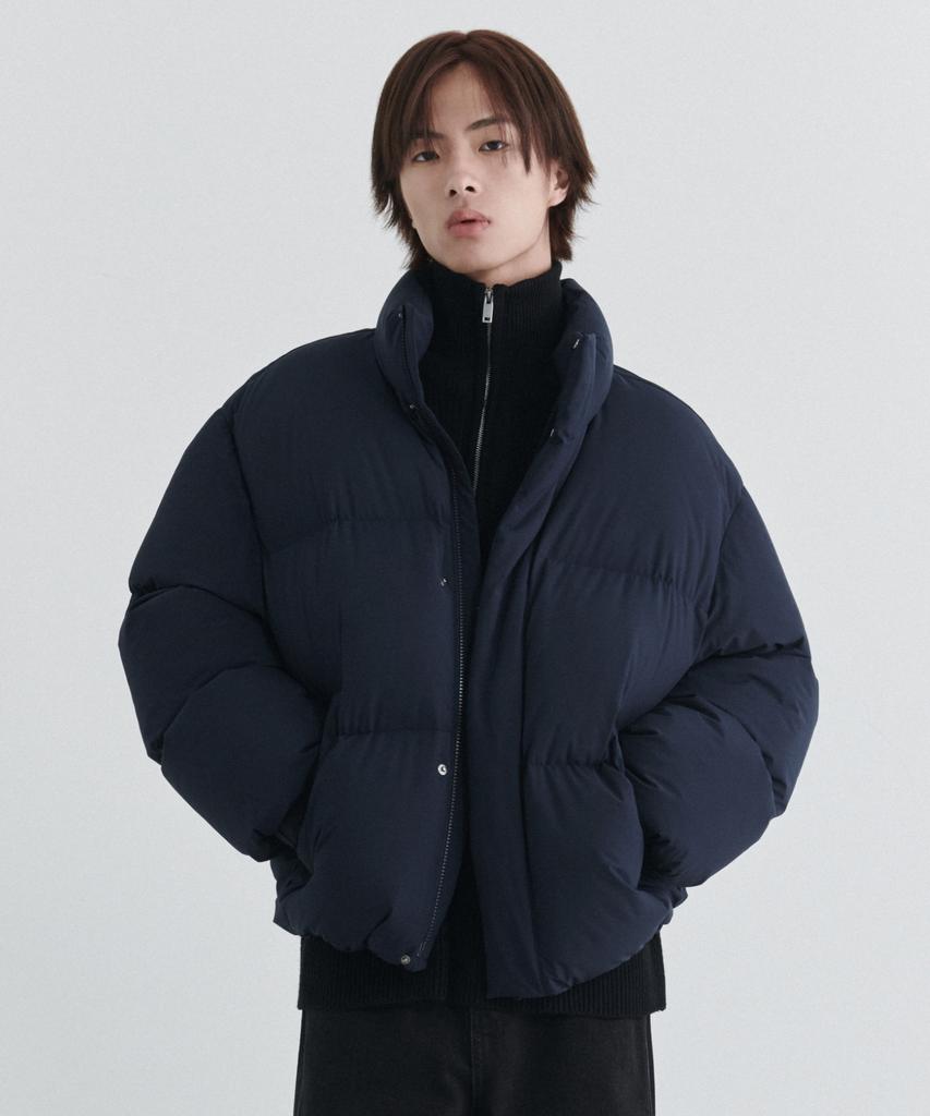 Musinsa Standard Daily Puffer Short Padded Jacket [Navy]
