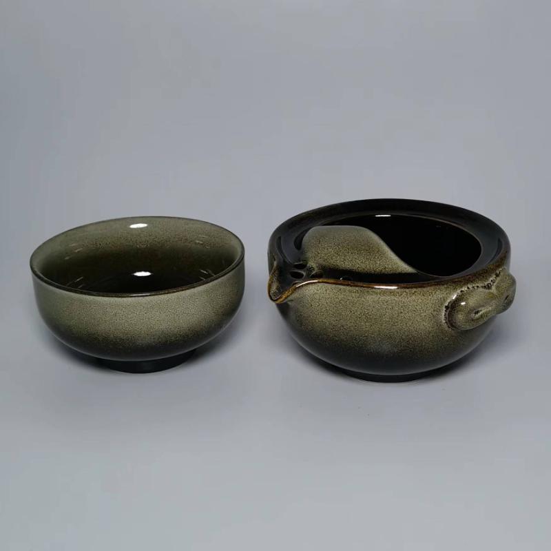 Hurtowy porcelanowy zestaw do herbaty 1 dzbanek 1 filiżanka, wysokiej jakości piękny i elegancki czajniczek Gaiwan i filiżanki łatwo podróżny czajnik