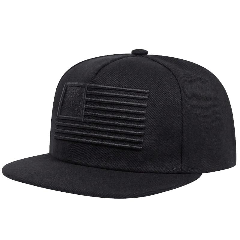 New American Flag Children'S Flat Brimmed Hat Men'S Street Hip Hop Hat Women'S Outdoor Leisure Sports Sunshade Baseball Hat