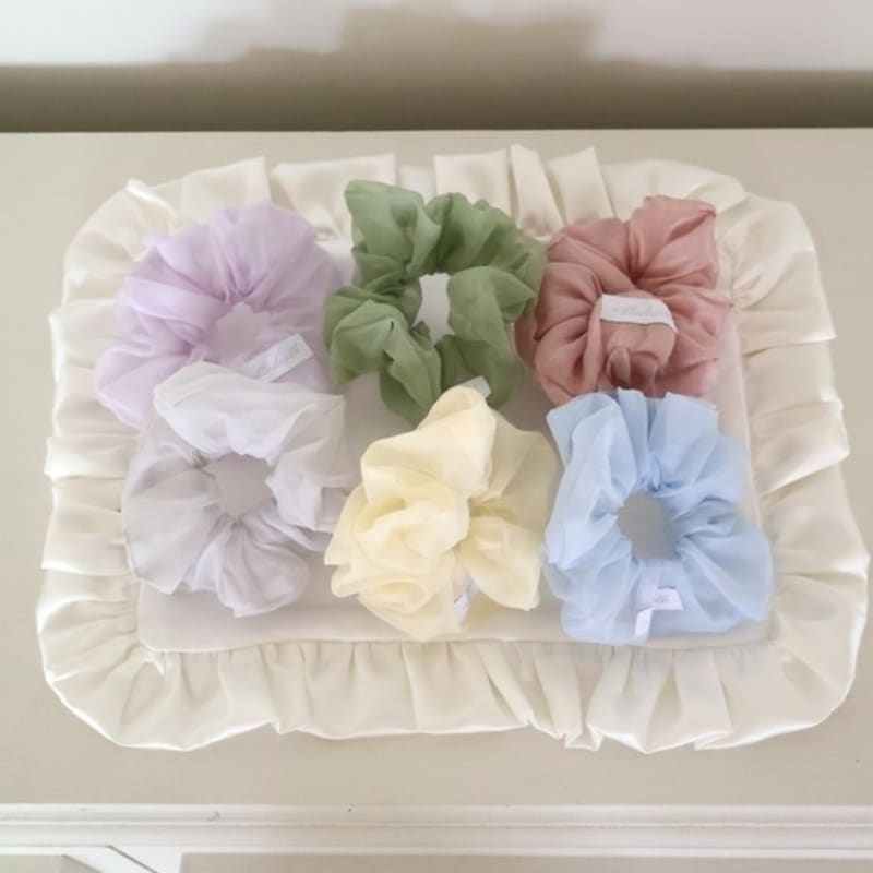 VILLA DE SILK Silk Oganza Scrunchie (6colors)